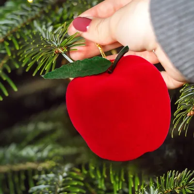 12 Packs Christmas Ornament Xmas Tree Fake Red Apples Hanging Decorations Holiday Tree Red Foam Ball Ornament Pendants For Christmas New Year Holiday Party Decor Supplies