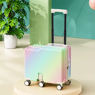 New Children's Boarding Luggage, Suitable For Sitting And Riding, Small Bicycle Suitcases For Boys And Girls, As Well As Walking Children's Luggage With Travel Codes