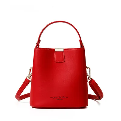 Trendy messenger fashion ladies one-shoulder bucket bag