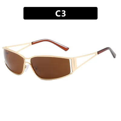 Hollow Modern Metal Women's Fashion Sunglasses