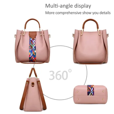 Women Handbags Shoulder Bags 4 Pcs Handbags For Ladies Top-Handles Crossbody Bags Purse Wallet