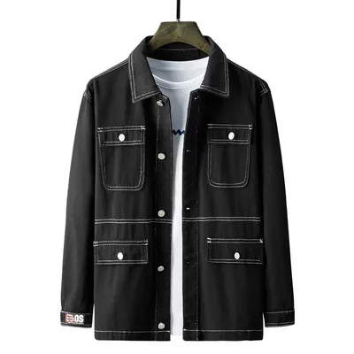 New Men's Casual Loose Denim Jacket