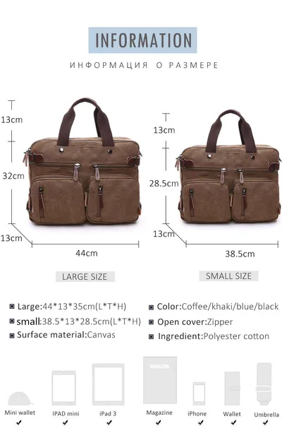 Casual canvas bag