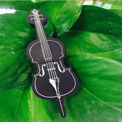 Cartoon Creative Violin PVC Guitar U Disk Fan