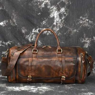 European and American leather men's handbag