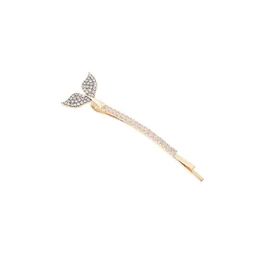 Ladies hairpin mermaid diamond hair clip word clip