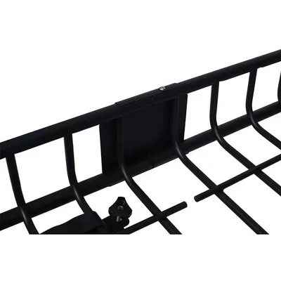 Roof Luggage Rack Basket, 64 Inch Black Steel