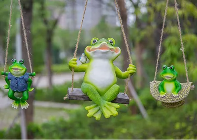 Creative Simulation Frog Resin Craft Animal Pendant
