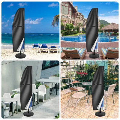 170 Cm Garden Parasol Cover Patio Umbrella Heavy Duty Waterproof Furniture Protector--30X22.5X2