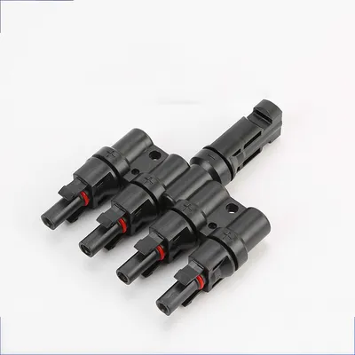 Solar T-type five way photovoltaic connector
