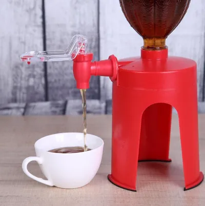 The Magic Tap Coke Bottle Inverted Plastic Beverage Water Dispenser Household Summer Party Kitchen