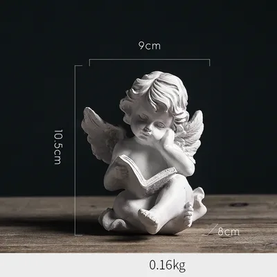 American resin living room small sculpture angel craft decoration
