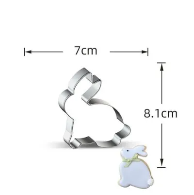 Stainless Steel Biscuit Mould Rabbit Egg Cake Mould
