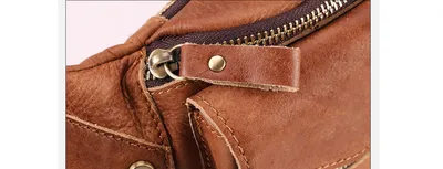 Leather Men's Outdoor Multi-function Single Shoulder Bag