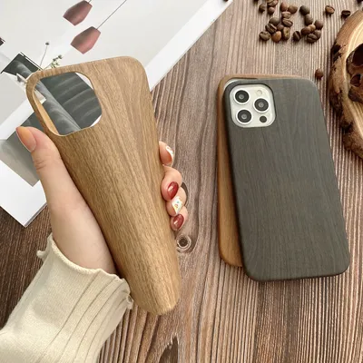 Home Wood Grain Phone Case Protector