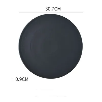 Home Simple Matte Round Sushi Plate