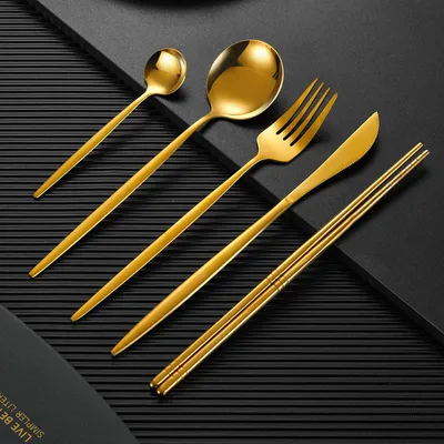 Household Stainless Steel Chopsticks Portuguese Tableware