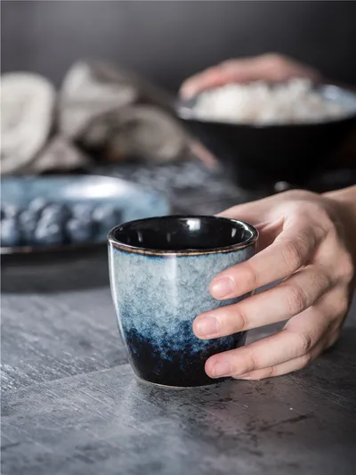 Japanese-style Hotel Table Display Tableware Four-piece Bowl And Dish Set Single Restaurant Restaurant Hot Pot Restaurant Commercial Logo