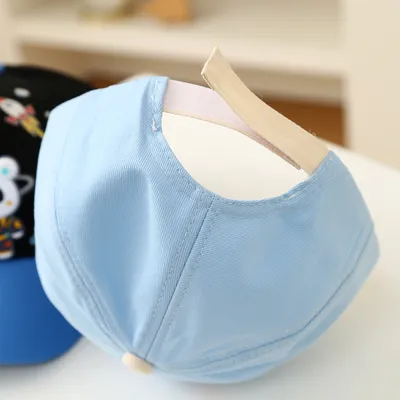 New Space Bear Kids' Baseball Cap - Colorful Baby Plaid Hat With Cartoonish Cute Style - Suitable For Daily Use