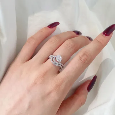 S925 Sterling Silver High Carbon 8A Zircon Ring