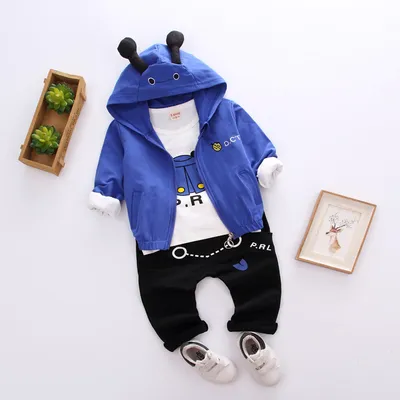 Three-piece baby and children long sleeve