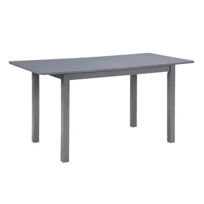 59 Extendable Dining Table, Modern House Dining Room Table For 4-8, Wooden Kitchen Table , Dining Room, Working Office, Home Living Room Furniture For Small Space, Dark Gray