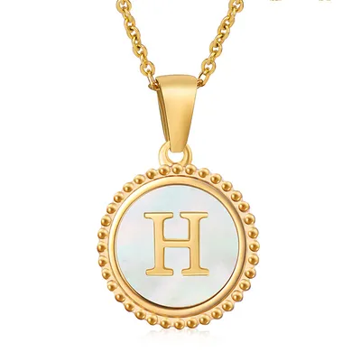Fashion Stainless Steel Letter Necklace Female
