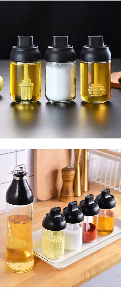 Oil Can Set Kitchen Pancake Oil Brush Household High Temperature Resistance