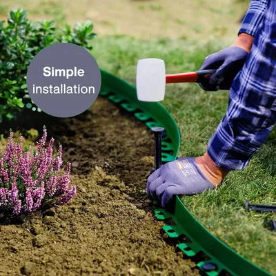 10-meter Outdoor Garden Boundary Lawn Isolation Stripedge Strip Send 30 Nails