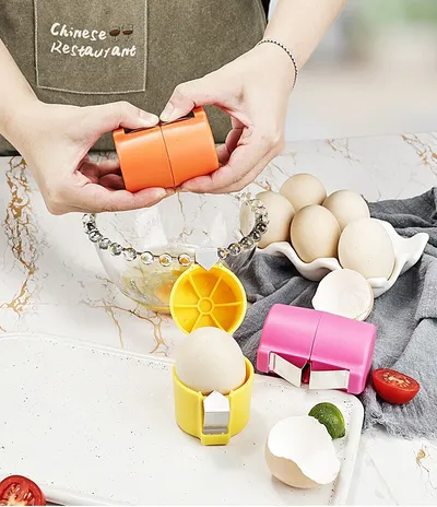 Egg Shell Opener For Hard Boiled Eggs Egg Peeler Tool Handheld Egg Topper Cutter Tool Easy Egg Cracker Tool Egg Slicer For Raw And Hard Boiled Eggs Kitchen Gadgets For Cooking And Baking