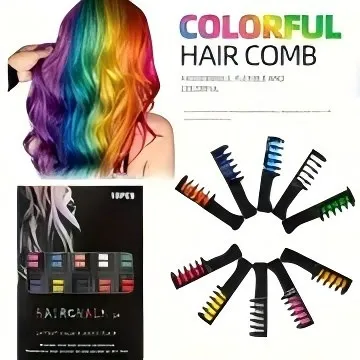 Hair Dye Comb Disposable 10-color Hair Dye Chalk Colorful Dye Dye Hair Colorful Stick