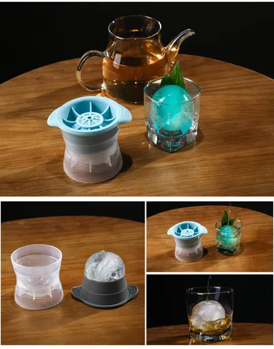 Ball Ice Molds Silicone Spherical Ice Box