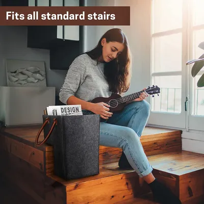 Home Staircase Felt Portable Storage Basket