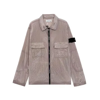 Early Spring New Simple Leisure Tooling Function Casual Trench Coat Polo Coat Shirt
