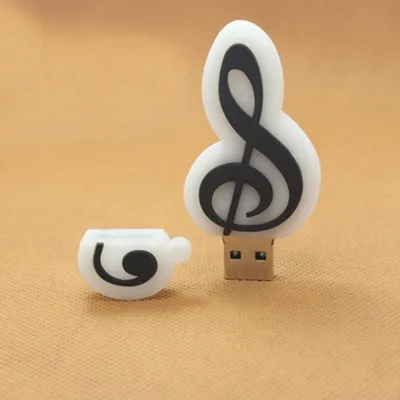 Cartoon Creative Violin PVC Guitar U Disk Fan