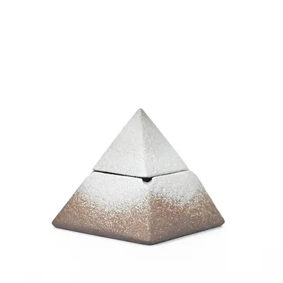 Ceramic Ashtray Pyramid Craft Decoration With Lid