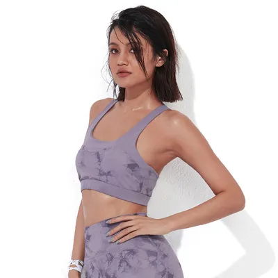 Women's European And American Tie-Dye Printed Yoga Clothing Set