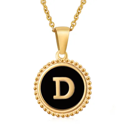 Fashion Stainless Steel Letter Necklace Female