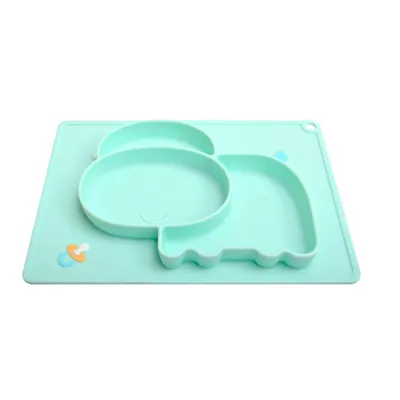 Baby Silicone Suction Cup Dishes Cartoon Learning Bowl Infant Feeding Bowls