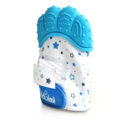 Baby Teether Gloves Molars Chews Infants Prevent Eating Fingers  Bite Soft Rubber Gloves Carton