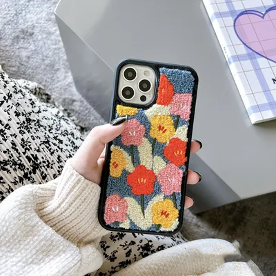 Plush Niche Flower Fashion Phone Case