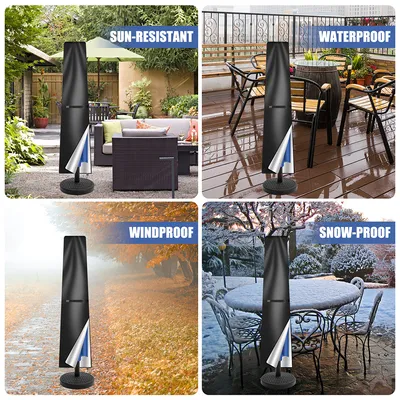 170 Cm Garden Parasol Cover Patio Umbrella Heavy Duty Waterproof Furniture Protector--30X22.5X2