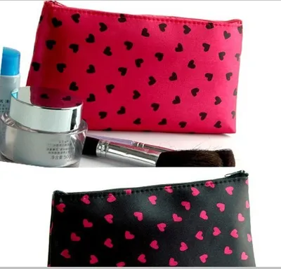 Cosmetic Bags, Small Korean-style Cosmetic Storage Bags, Heart-shaped Cosmetic Bags, Taobao Gifts, Hand-held Bags, Colorant Small Bags Wholesale