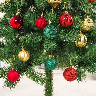 Ornament Christmas Tree Ball Decorations Xmas Ball Red Gold Silver  Blue Hanging Home Party Decor