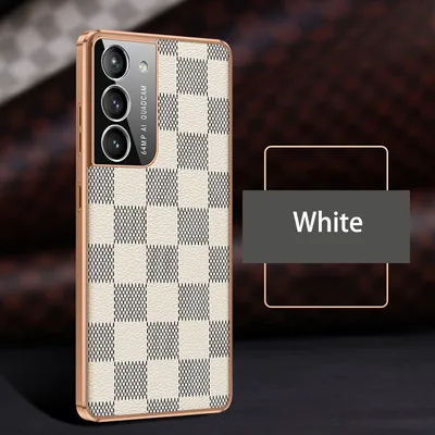 Leather Electroplated TPU Shell Phone Case