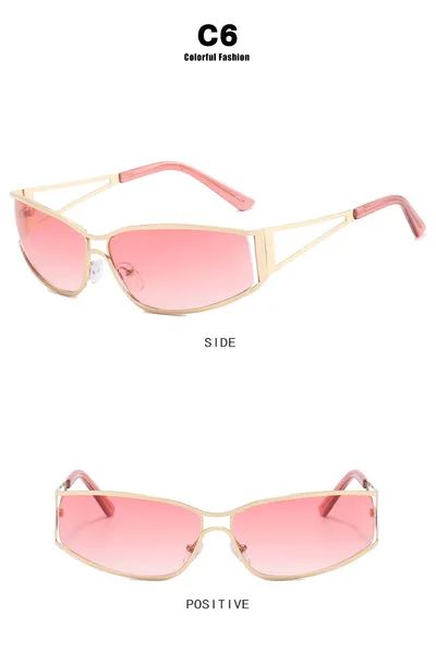 Hollow Modern Metal Women's Fashion Sunglasses