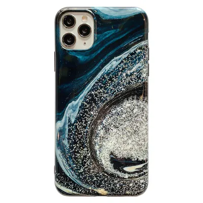 Colorful crystal marble pattern phone case