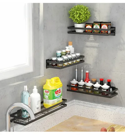 Kitchen storage seasoning rack