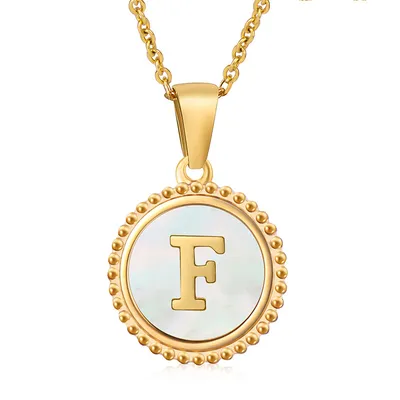 Fashion Stainless Steel Letter Necklace Female