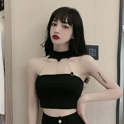 Short Halter Tube Top High Waist Shorts
